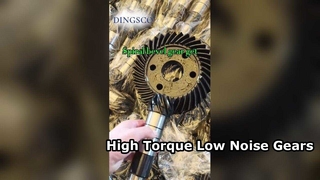 Conjunto de engrenagens cônicas em espiral de alta precisão