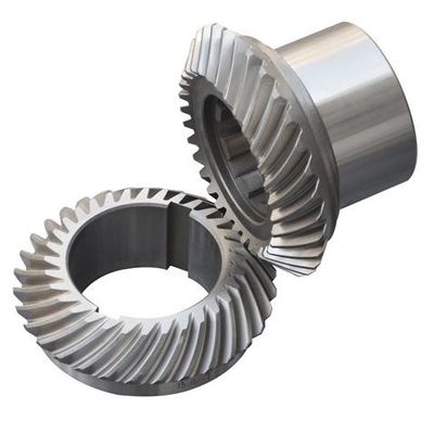 Conjunto de engrenagens de máquinas-ferramentas em espiral metálica para sistemas de transmissão de máquinas