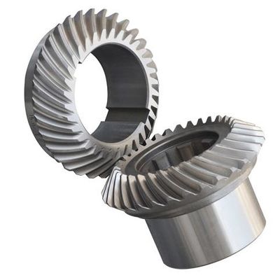 Conjunto de engrenagens de máquinas-ferramentas em espiral metálica para sistemas de transmissão de máquinas