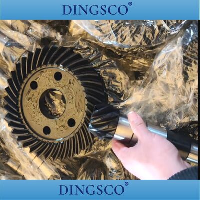 Conjunto de engrenagens de bisel em espiral de alta precisão para sistemas de propulsão industrial de ângulo reto