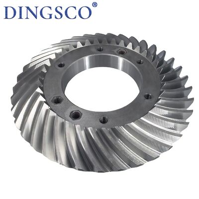 Carga pesada Espiral Bevel Crown Wheel Flange Tipo engrenagem diferencial para máquina industrial